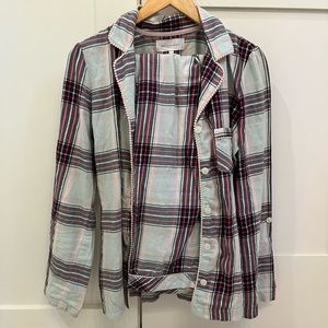 Victoria Secret Plaid Pajamas - Small - Blue & Pink